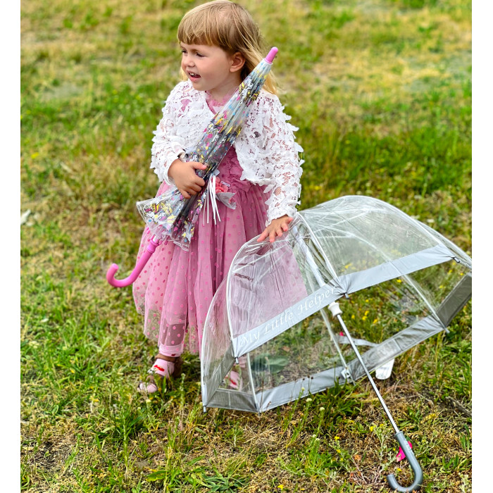 Детский зонт-трость прозрачный Fulton Funbrella-4 C605 My Little Helper (Мой маленький помощник)