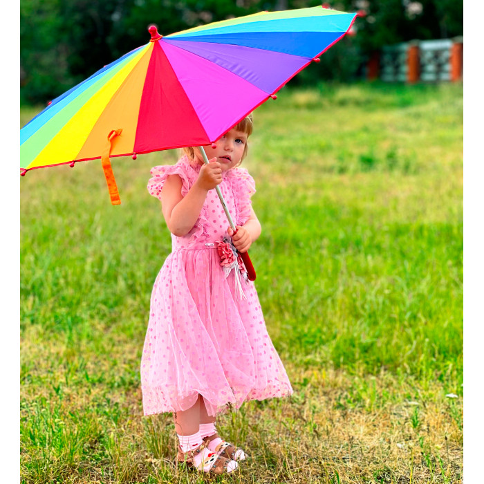 Дитяча парасолька Fulton C932 Heart Junior Rainbow Heart (Райдужне серце)