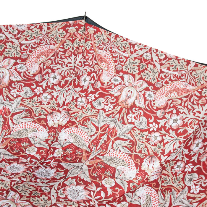 Жіноча парасолька-тростина Fulton L856 Morris & Co. Bloomsbury Strawberry Thief Indian Red