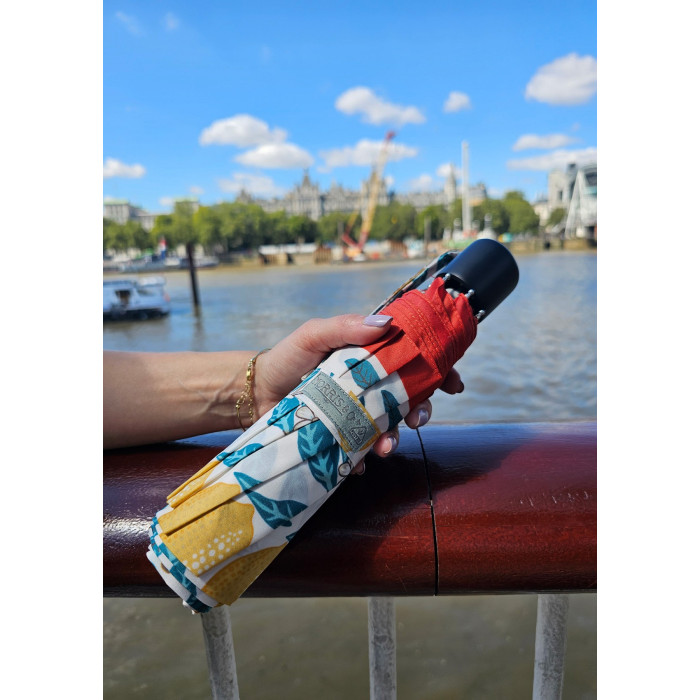 Женский зонт Fulton L907 Morris & Co. Minilite-2 UV Madder Fruit (Плоды марены)