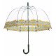 Жіноча парасолька-тростина прозора Fulton L782 Morris & Co. Birdcage-2 Lodden (Лодден)