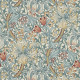 Женский зонт Fulton L907 Morris & Co. Minilite-2 UV Minor Golden Lily Slate Manilla (Золотая лилия)