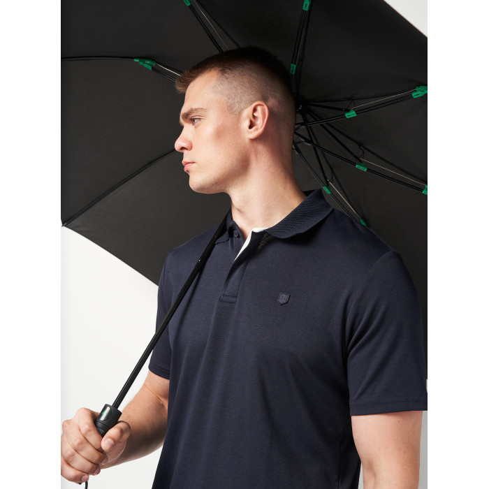 Мужской зонтик антишторм Fulton Vortex G941 Black (Черный)