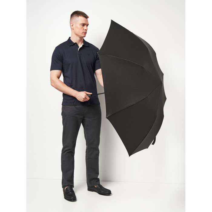 Чоловіча парасолька антишторм Fulton Vortex G941 Black (Чорний)