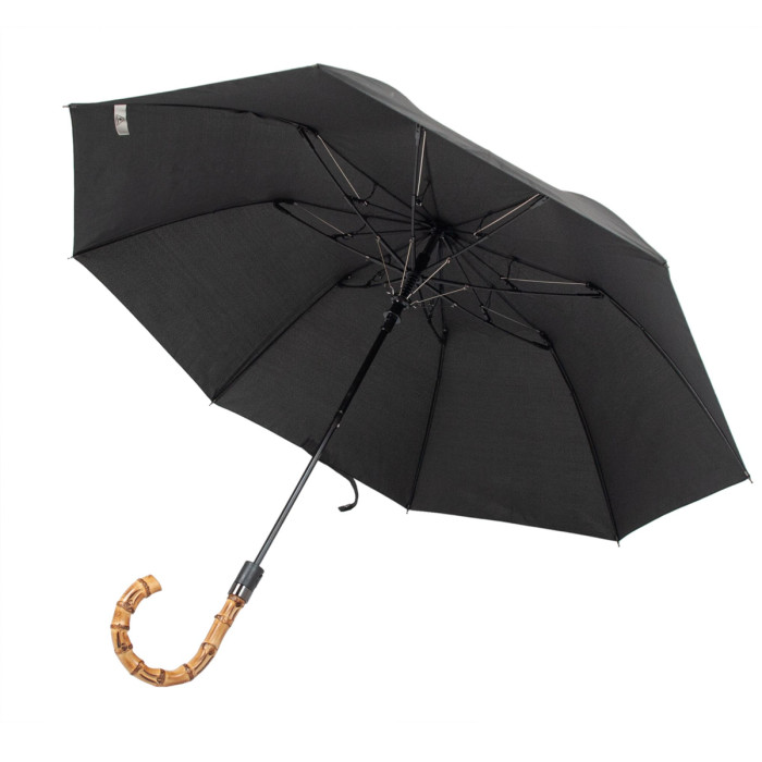 Мужской зонт полуавтомат Fulton G938 Portobello-1 Black (Черный)