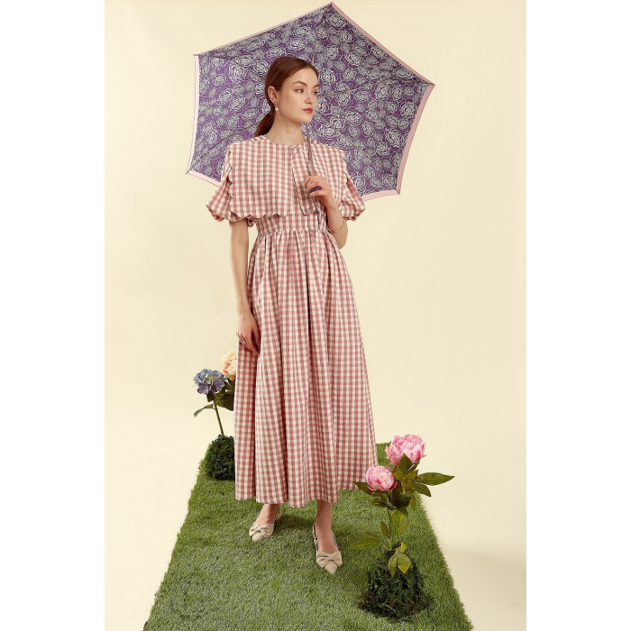 Женский зонт Fulton L926 Curio-2 UV Sketchy Rose (Эскиз розы)
