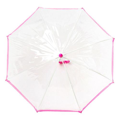 Детский зонт-трость прозрачный Fulton Funbrella-2 C603 Pink (Розовый)