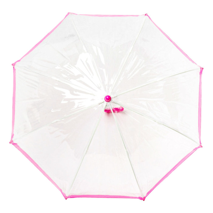 Детский зонт-трость прозрачный Fulton Funbrella-2 C603 Pink (Розовый)