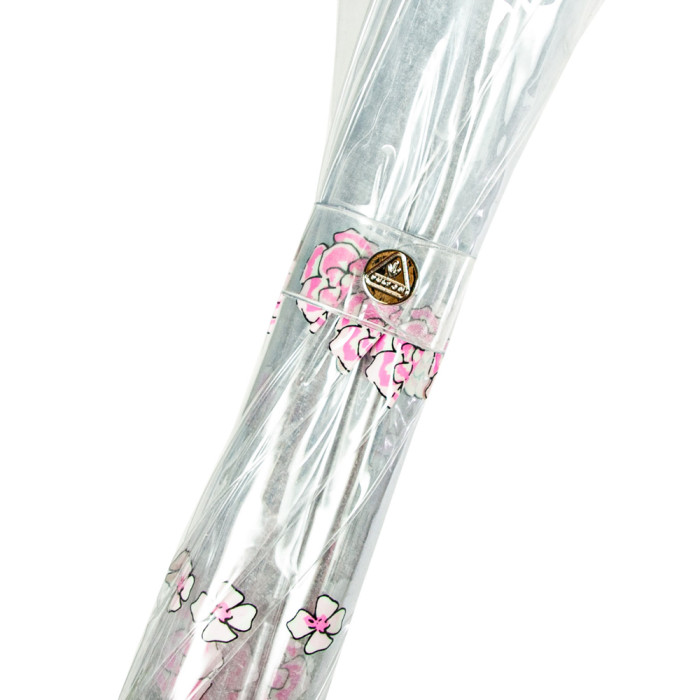Женский прозрачный зонт-трость Fulton Birdcage-2 L042 - Sketchy Sprigs (Весна)