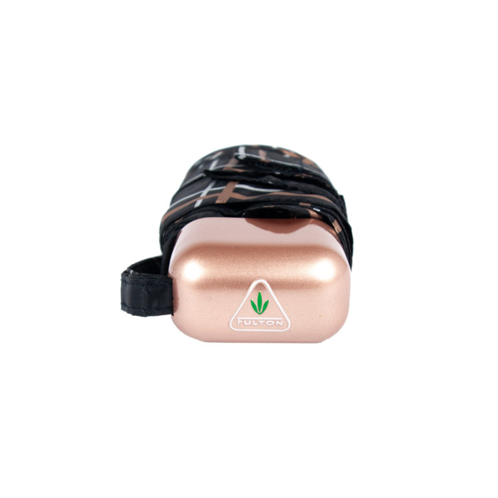 Женский мини зонт Fulton Tiny-2 L501 Golden Check (Золотая клетка)