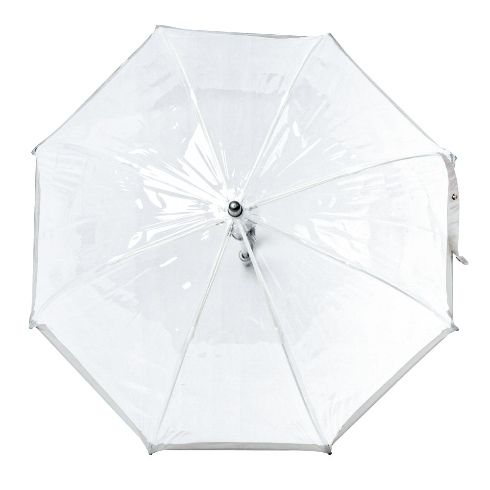 Детский зонт-трость прозрачный Fulton Funbrella-2 C603 Silver (Серебряный)