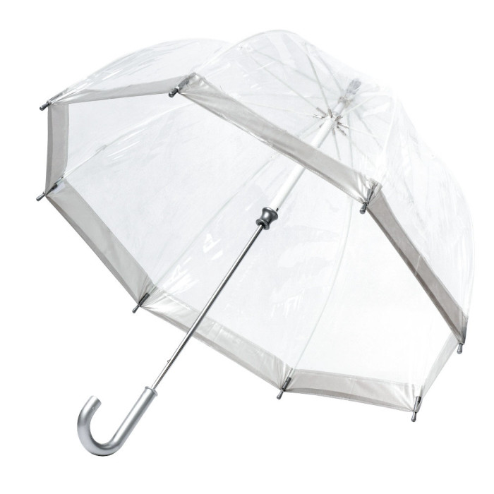 Дитяча парасолька-тростина прозора Fulton Funbrella-2 C603 Silver (Срібний)