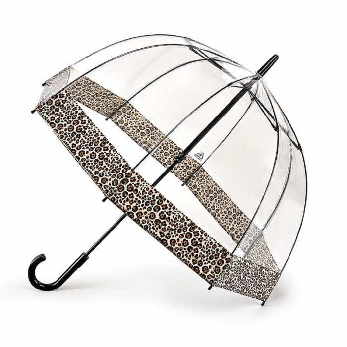 Жіноча прозора парасолька-тростина Fulton Birdcage-2 L042 Puma Border (Пума)