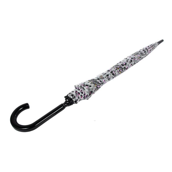 Жіночий прозорий парасолька-тростина Fulton Birdcage-2 L042 - Leopard Camo (Леопардовий Камуфляж)