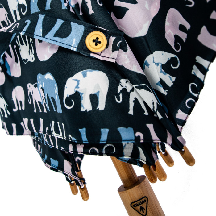 Жіноча парасолька Fulton L914 Eco Ocean-2 UV Marching Elephants (Слони)