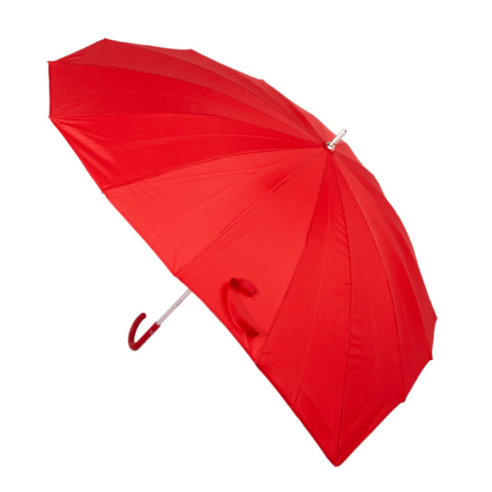 Жіноча парасолька-тростина Fulton Heart Walker-1 UV L909 Red (Серце)