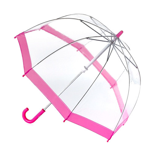 Детский зонт-трость прозрачный Fulton Funbrella-2 C603 Pink (Розовый)
