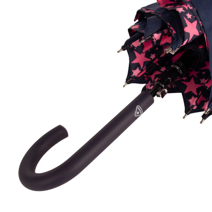 Жіноча парасолька-тростина Fulton L754 Bloomsbury-2 Scatter Star Navy&Pink (Зірки)