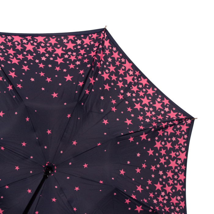 Жіноча парасолька-тростина Fulton L754 Bloomsbury-2 Scatter Star Navy&Pink (Зірки)
