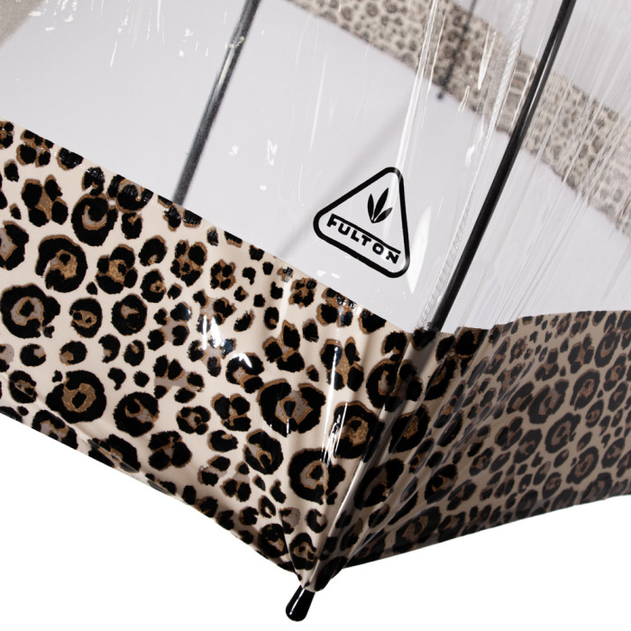 Жіноча прозора парасолька-тростина Fulton Birdcage-2 L042 Puma Border (Пума)