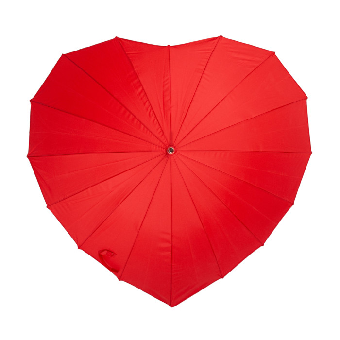 Жіноча парасолька-тростина Fulton Heart Walker-1 UV L909 Red (Серце)