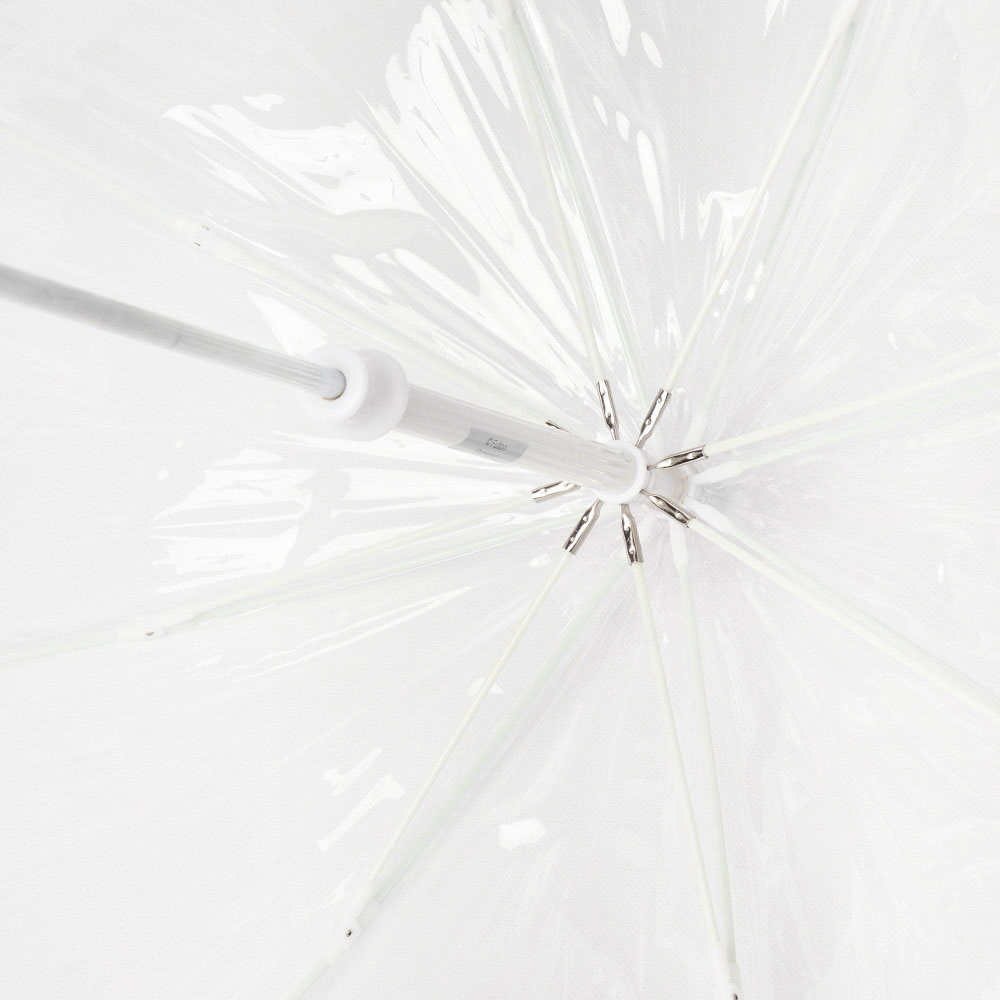 Детский зонт-трость прозрачный Fulton Funbrella-2 C603 Silver (Серебряный)