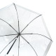 Женский зонт-трость прозрачный Fulton Birdcage-1 L041 White (Белый)
