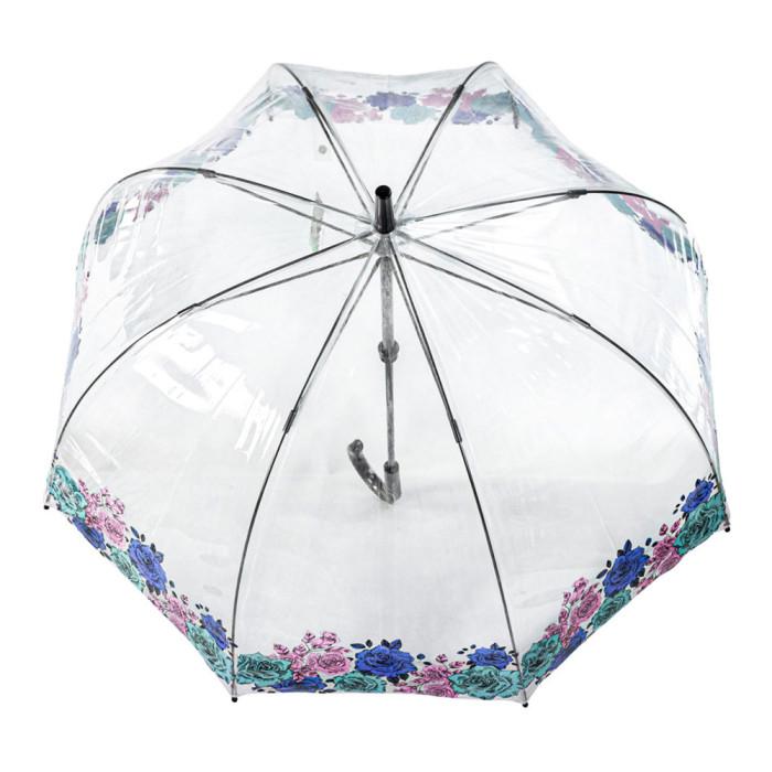 Жіноча прозора парасолька Fulton Birdcage-2 L042 Moody Rose (Капризна Троянда)