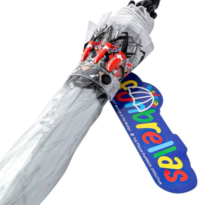 Детский зонт-трость прозрачный Fulton Funbrella-4 C605 Guards (Солдатики)