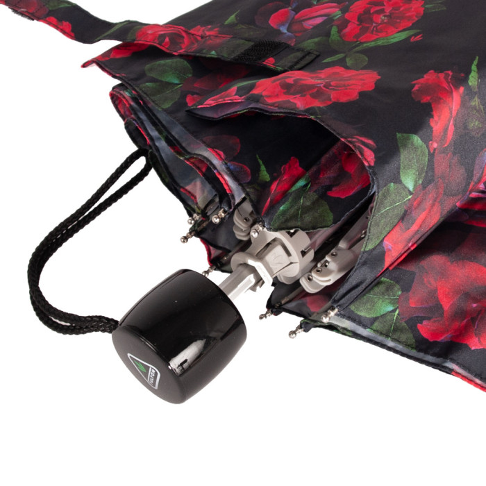 Женский зонт Fulton Minilite-2 L354 Dark Romance (Красные розы) 