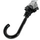 Жіноча парасолька-тростина прозора Fulton Birdcage-2 L042 Black Rose (Чорна троянда)