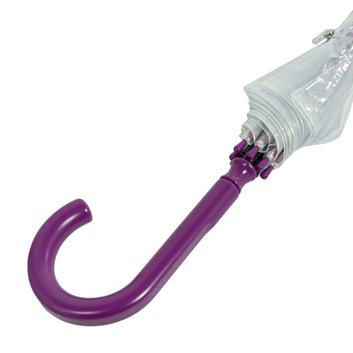 Жіноча прозора парасолька-тростина Fulton Birdcage-2 L042 Hippie Scatter (Різнобарвні незабудки)