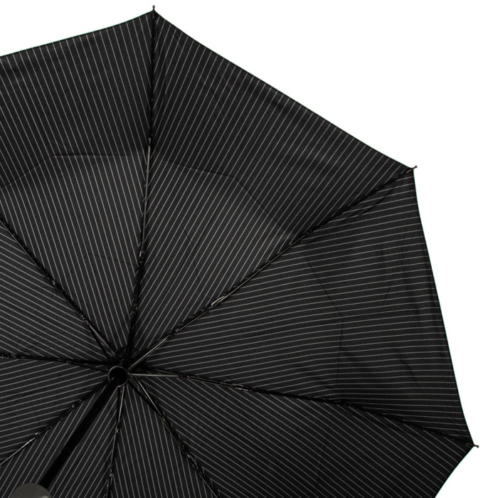 Чоловіча парасолька Fulton Chelsea-2 G818 Black Steel (Чорний із сірим)
