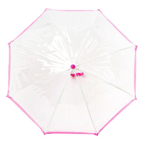 Детский зонт-трость прозрачный Fulton Funbrella-2 C603 Pink (Розовый)