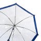 Жіноча парасолька-тростина прозора Fulton Birdcage-1 L041 Navy (Синій)