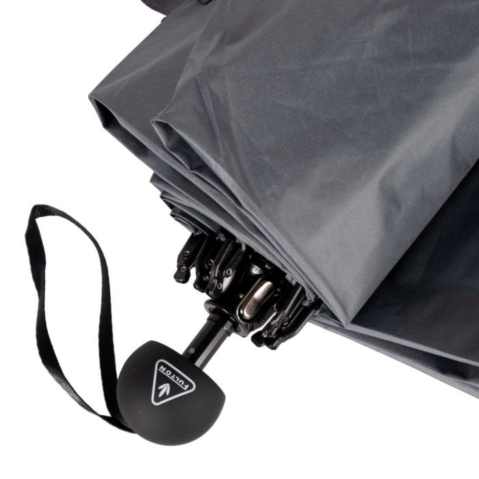 Жіноча парасолька Fulton L930 Mini Invertor-1 UV Black & Charcoal (Чорно-вугільний)