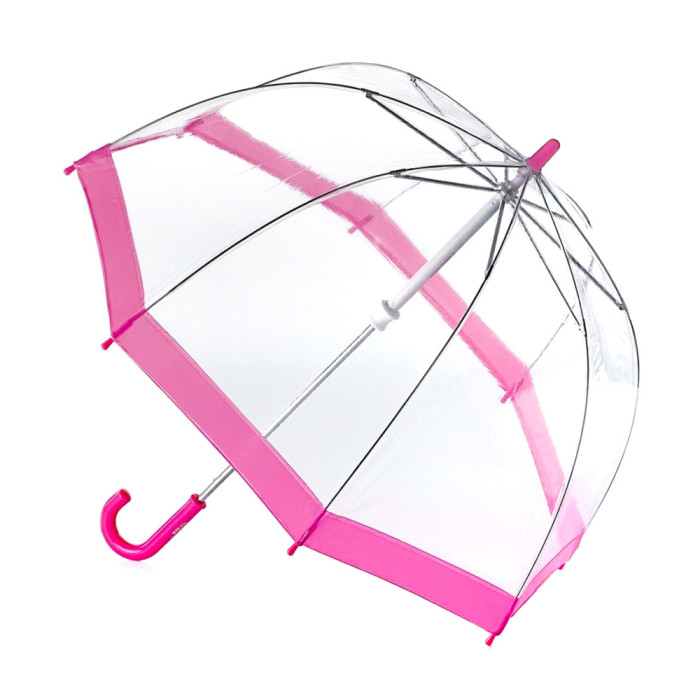 Детский зонт-трость прозрачный Fulton Funbrella-2 C603 Pink (Розовый)