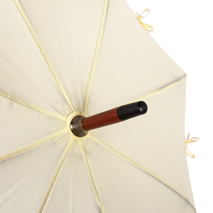 Жіноча парасолька-тростина Fulton L908 Kensington UV Star Cream (Кремовий)