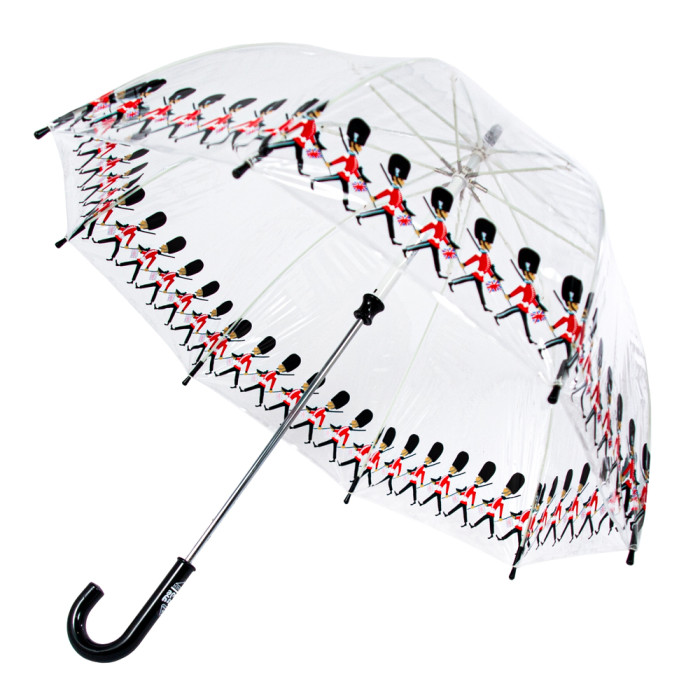 Дитяча парасолька-тростина прозора Fulton Funbrella-4 C605 Guards (Солдатики)