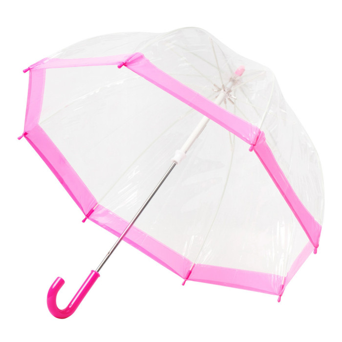 Дитяча парасолька-тростина прозора Fulton Funbrella-2 C603 Pink (Рожевий)