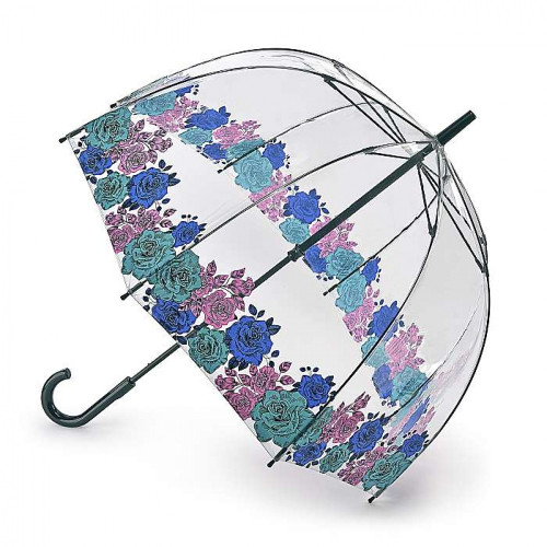 Женский прозрачный зонт Fulton Birdcage-2 L042 Moody Rose (Капризная Роза)