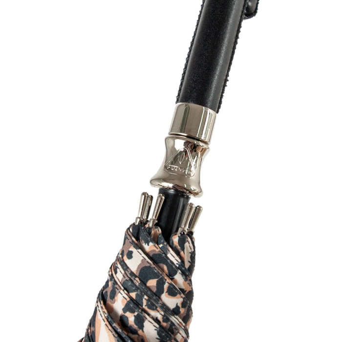 Жіноча парасолька Fulton Birdcage-2 Luxe L866 Natural Leopard (Леопард)