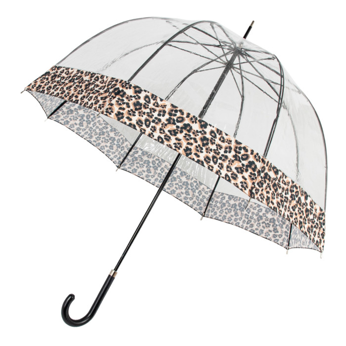 Жіноча парасолька Fulton Birdcage-2 Luxe L866 Natural Leopard (Леопард)