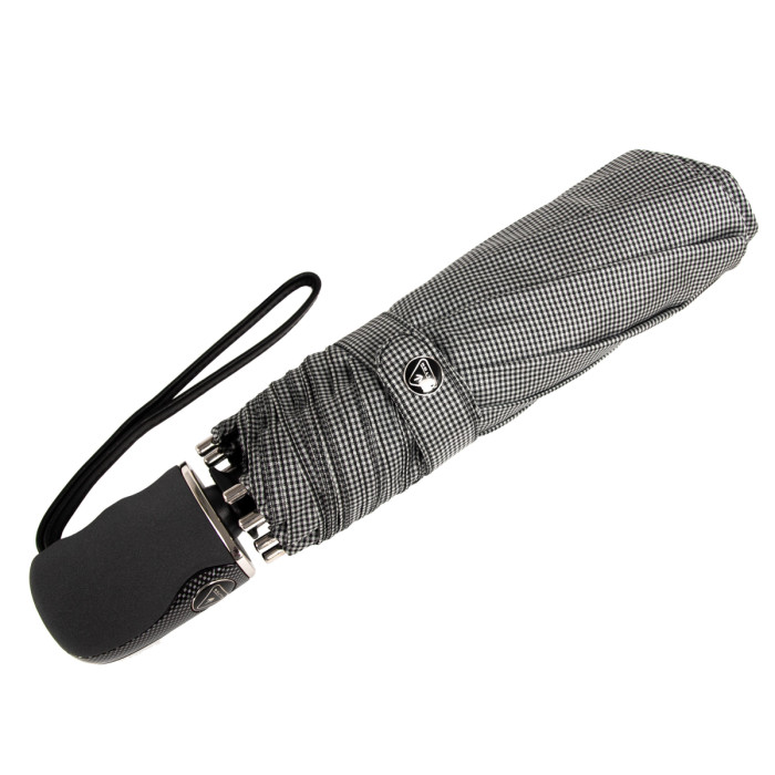 Чоловіча парасолька преміум-класу Fulton Diamond G853 UV Asscher Mono Houndstooth
