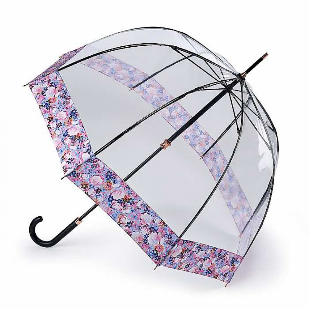 Жіноча парасолька Fulton Birdcage-2 Luxe L866 Digital Blossom (Квітка)