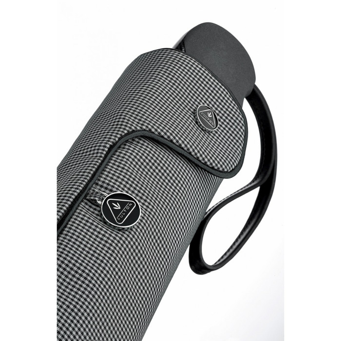 Чоловіча парасолька преміум-класу Fulton Diamond G853 UV Asscher Mono Houndstooth