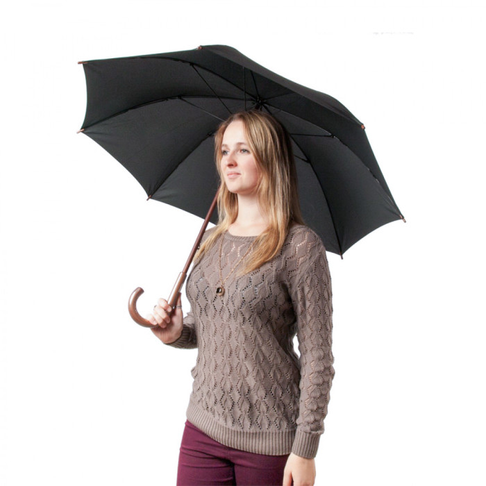 Зонт-трость Fulton Kensington-1 L776 Black (Черный) 