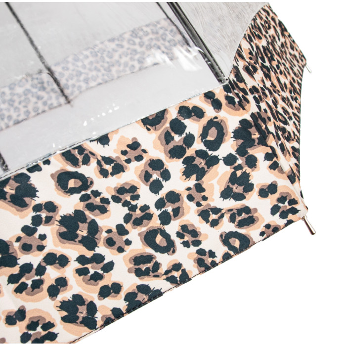 Жіноча парасолька Fulton Birdcage-2 Luxe L866 Natural Leopard (Леопард)