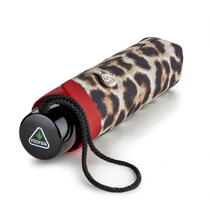 Жіноча парасолька Fulton Minilite-2 L354 Lusterous Leopard (Леопард)