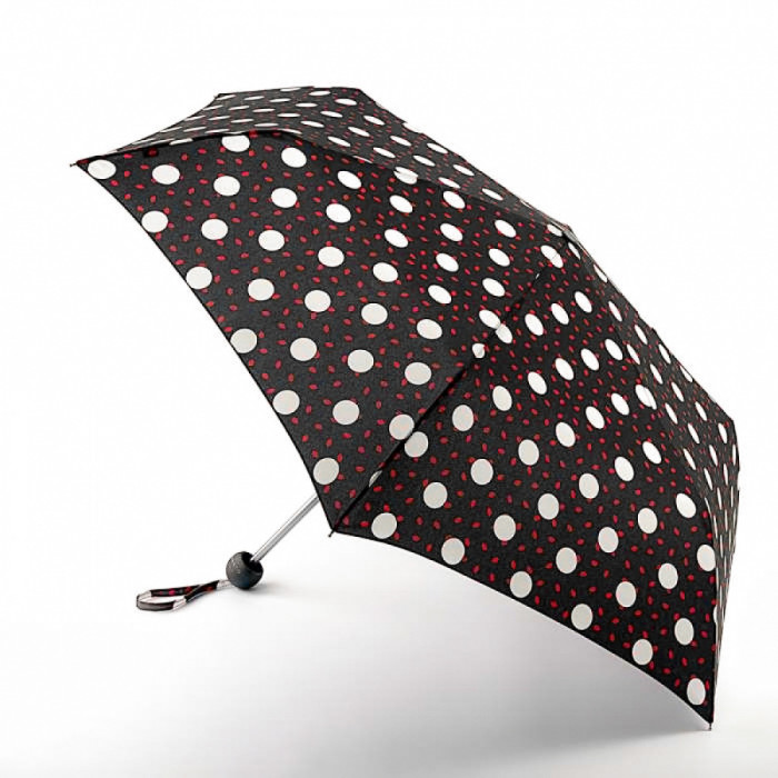 Женский зонт Lulu Guinness by Fulton Minilite-2 L869 Polka Lips (Горошек)